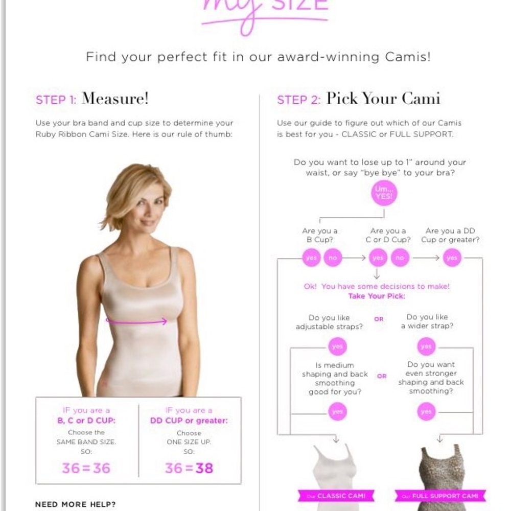 Ruby Ribbon Full Support Shapewear Cami - image 4